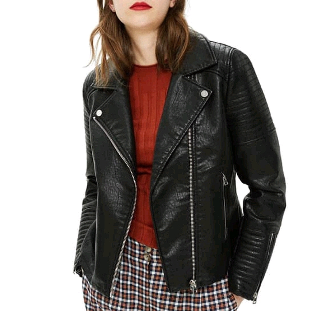 Topshop Rosa Biker Jacket